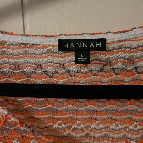 Hannah Boho Lace Top With Fringe Trim Size Large - Picture 3 of 8